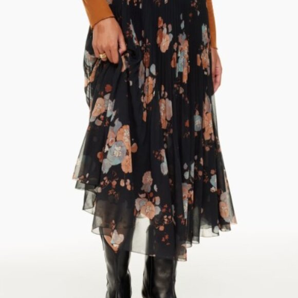Aritzia Wilfred Floral Twirl Skirt In Size Small NWOT - Picture 3 of 12